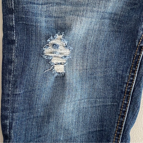 Vigoss Studio The Brooklyn Distressed Bermuda Denim Jean Shorts Women's Size 25 - Picture 5 of 14